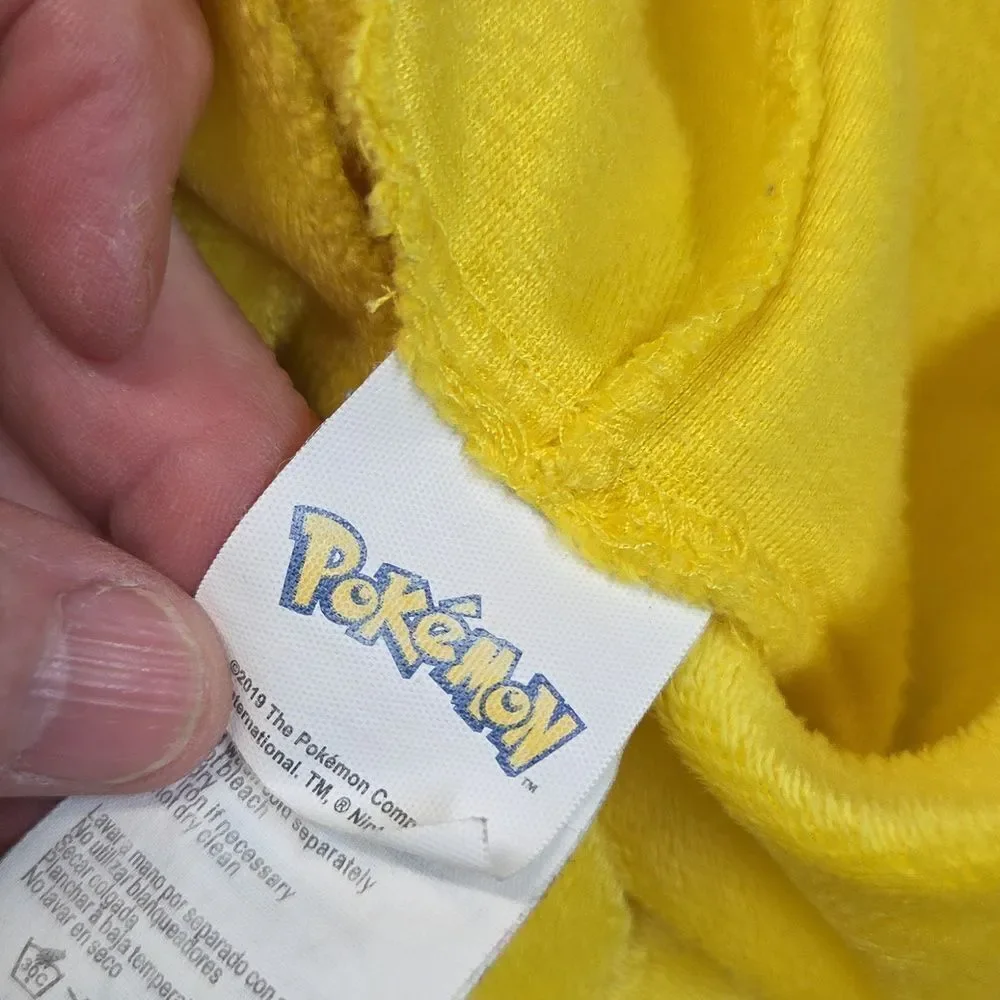 Pokemon Pikachu All in one Costume Hoodie‎ Sleepwear Chikds L 10-12